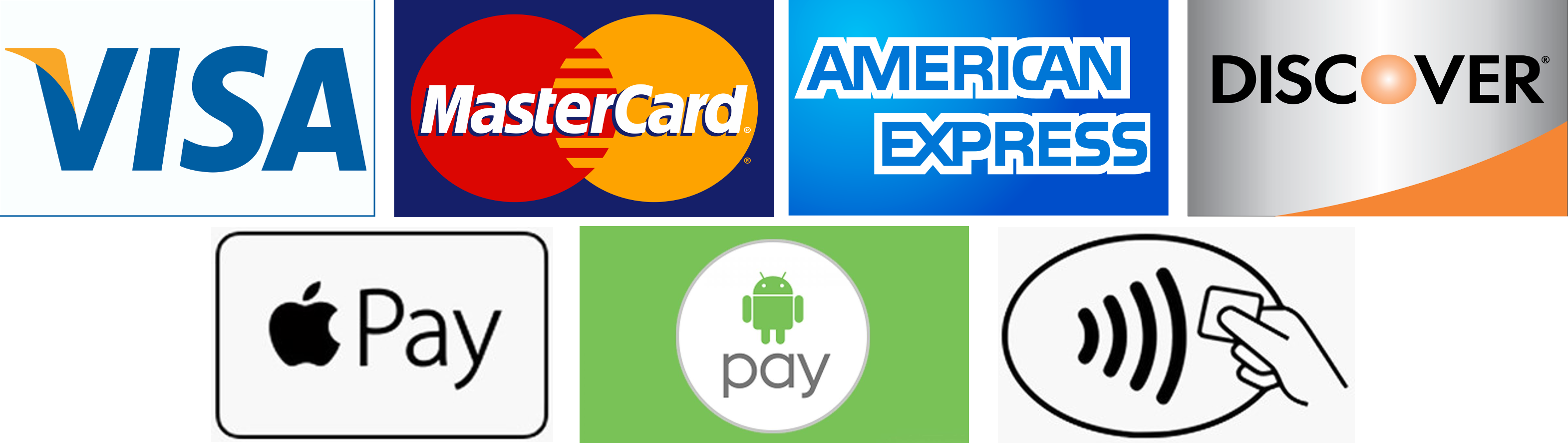 Pay with whatever method is most convenient for you!